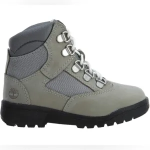 Little Boys Toddler Timberland 6 Inch Field Toddlers Boots Grey/Black Sz 9 NWOT