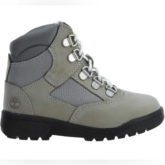 Little Boys Toddler Timberland 6 Inch Field Toddlers Boots Grey/Black Sz 9 NWOT
