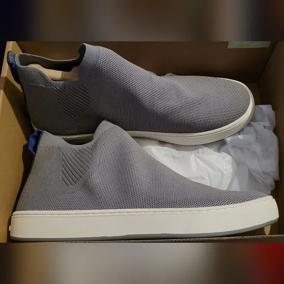 L.L. Bean Eco Bay Knit Chelsea Sneaker Frost Gray Size 10 NEW Machine Washable
