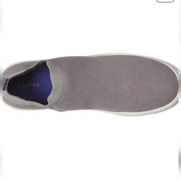 L.L. Bean Eco Bay Knit Chelsea Sneaker Frost Gray Size 10 NEW Machine Washable