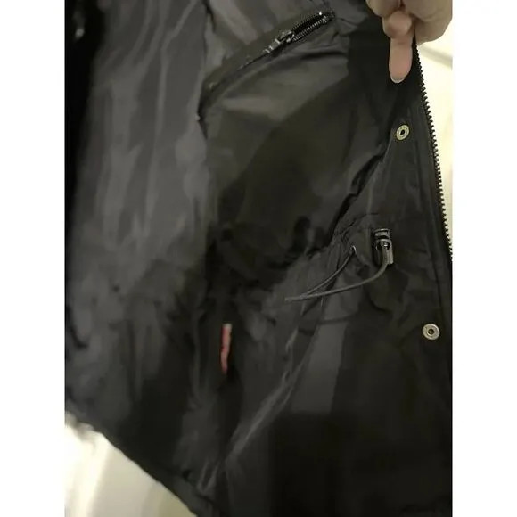 LL Bean Traveler Black Quilted Diamond Stitched Jacket Women’s Size PM