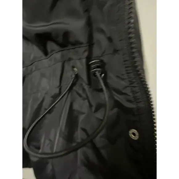 LL Bean Traveler Black Quilted Diamond Stitched Jacket Women’s Size PM