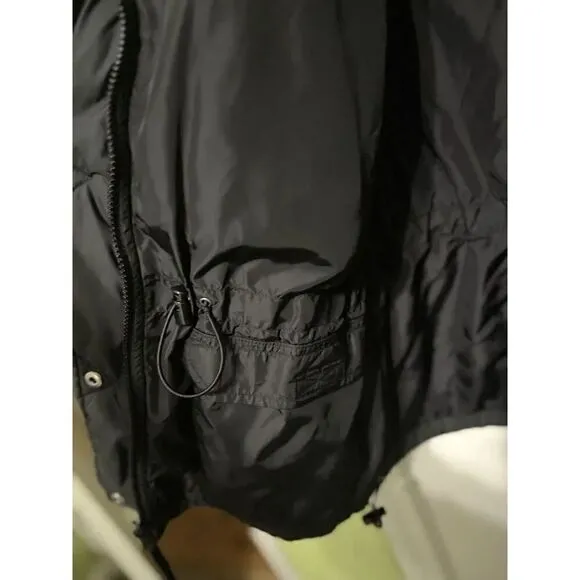 LL Bean Traveler Black Quilted Diamond Stitched Jacket Women’s Size PM