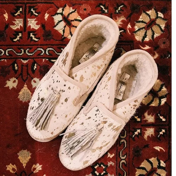 Llani Gilded Calf Moccasins