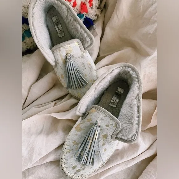 Llani Gilded Calf Moccasins