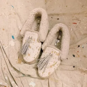 Llani Gilded Calf Moccasins