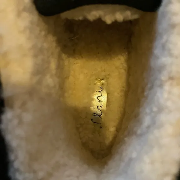 Llani Mini Dot Shearling Moccasins
