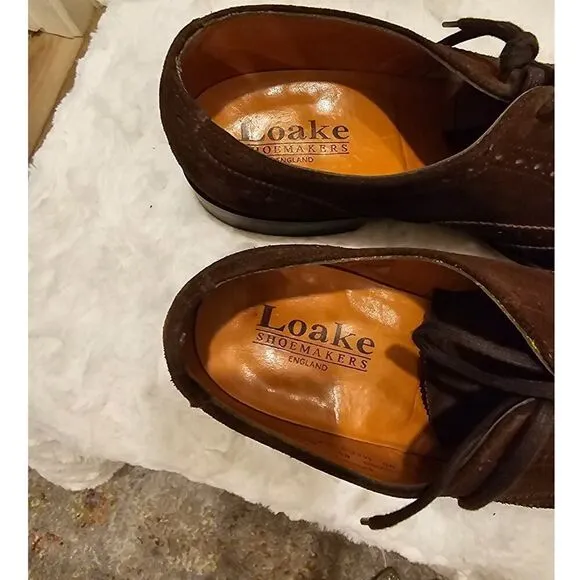 Loake Men's Brown Suede Oxfords Size 6.5