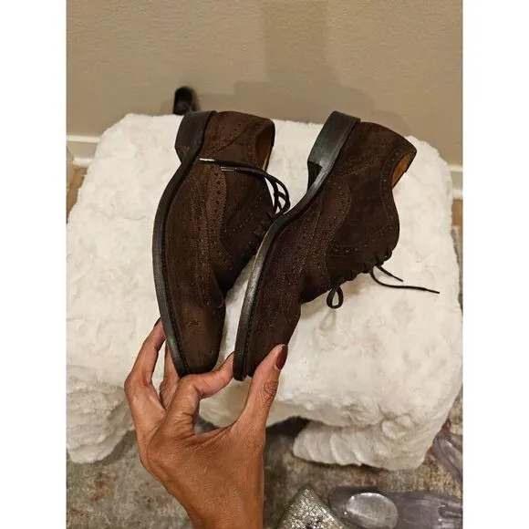 Loake Men's Brown Suede Oxfords Size 6.5