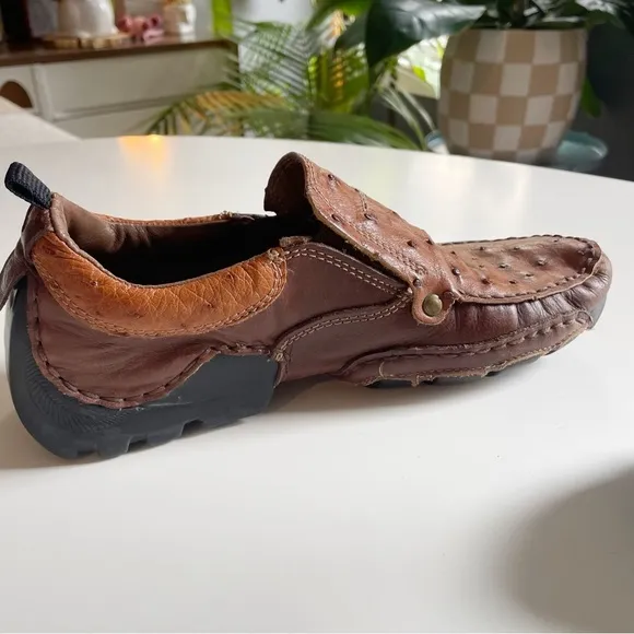 Lobo Solo Ostrich Driving Shoes | Size 8.5