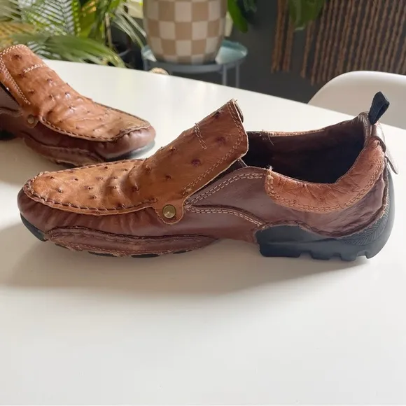 Lobo Solo Ostrich Driving Shoes | Size 8.5