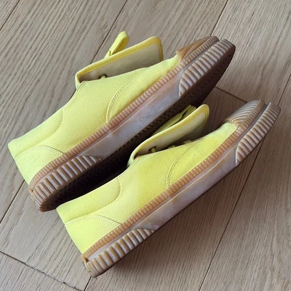 Loewe Women's Yellow Anagram Cloth Shoes