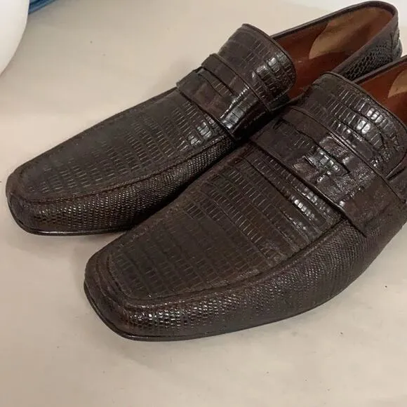 LOS ALTOS EXOTIC GENUINE CROCODILE PENNY LOAFERS‎ SIZE 12