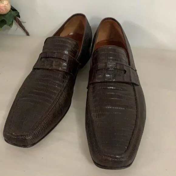 LOS ALTOS EXOTIC GENUINE CROCODILE PENNY LOAFERS‎ SIZE 12