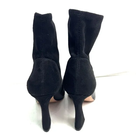 Louise et Cie Black Jadran Leather Heeled Bootie Boots Shoes Size 11
