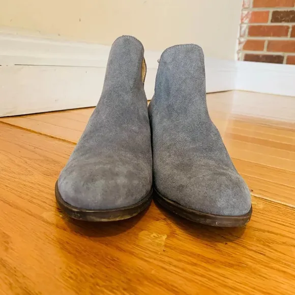 LUCKY BRAND SUEDE SHOES BOOTIES HEEL Size 7.5 37.5 M EXCELLENT