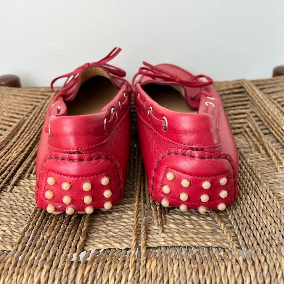M. Gemi Shoes Women’s 9 Red Leather Loafers