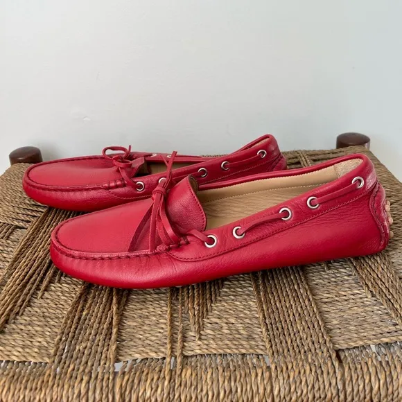 M. Gemi Shoes Women’s 9 Red Leather Loafers