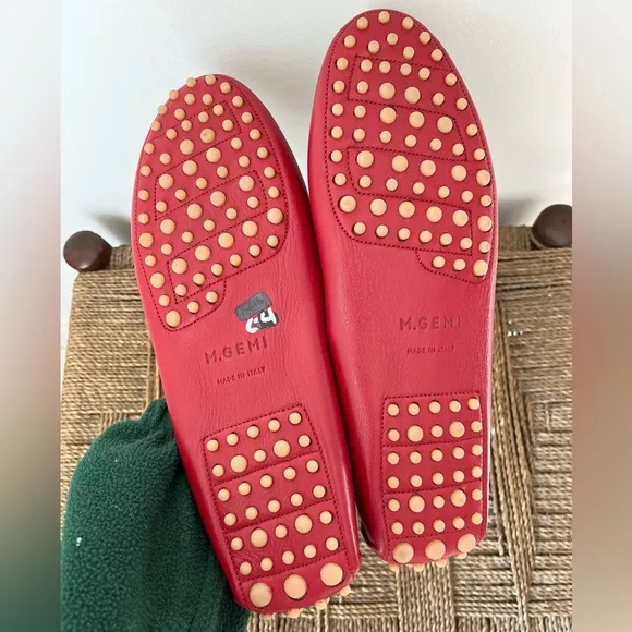M. Gemi Shoes Women’s 9 Red Leather Loafers