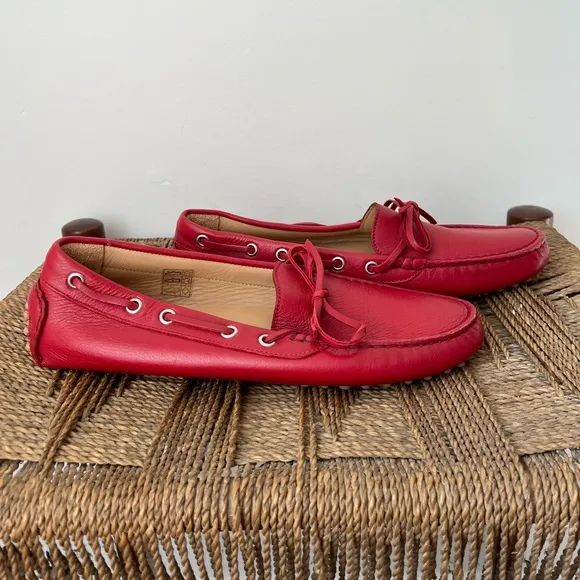 M. Gemi Shoes Women’s 9 Red Leather Loafers
