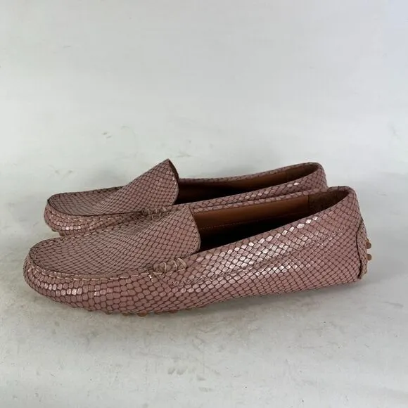 M. Gemi The Felize Due Loafers Women's 9.5 Pink Leather Slip On Comfort Shoes
