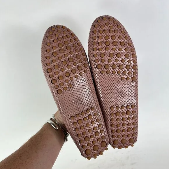 M. Gemi The Felize Due Loafers Women's 9.5 Pink Leather Slip On Comfort Shoes