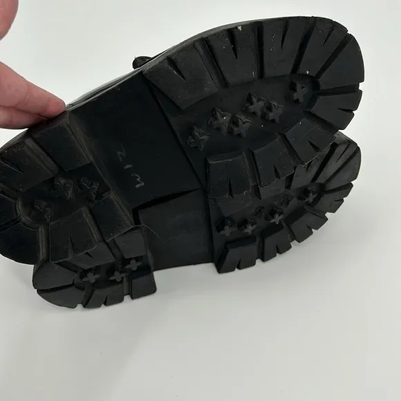Madden Girl Ashlee‎ Chunky Lug Sole Platform Loafer Shoes Women's 10 Black