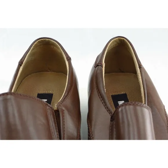 Madden Shoes Sz 12 M‎ Square Toe Brown Loafers Leather Men