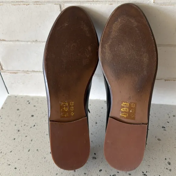 Madewell Alex Oxford Black Leather Suede Lace-up Shoes Classic Sleek Women’s 8