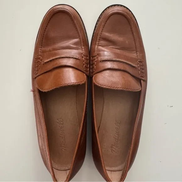 Madewell Elinor Leather Loafer Dark Chestnut Women’s size 8.5