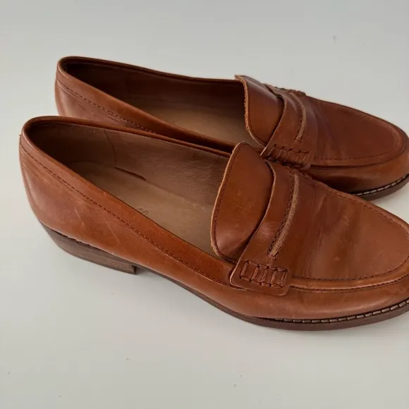 Madewell Elinor Leather Loafer Dark Chestnut Women’s size 8.5