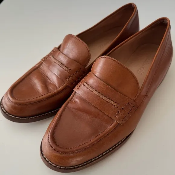 Madewell Elinor Leather Loafer Dark Chestnut Women’s size 8.5
