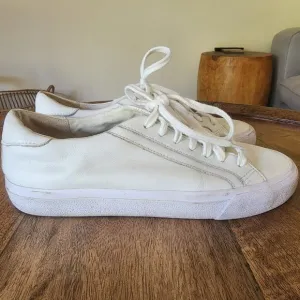 Madewell Sidewalk White Leather Comfort Sneaker Shoes Womens 7 Mens 5.5
