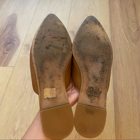 Madewell The Gemma Mule in Leather / 8 MEDIUM / ENGLISH SADDLE