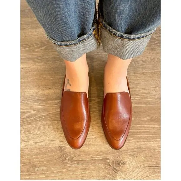 Madewell Women Brown Leather Loafers Size 8