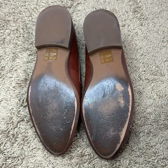 Madewell Women Brown Leather Loafers Size 8
