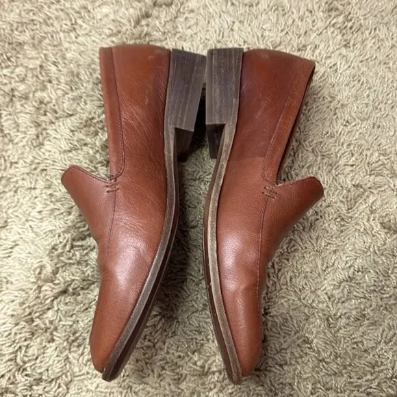 Madewell Women Brown Leather Loafers Size 8
