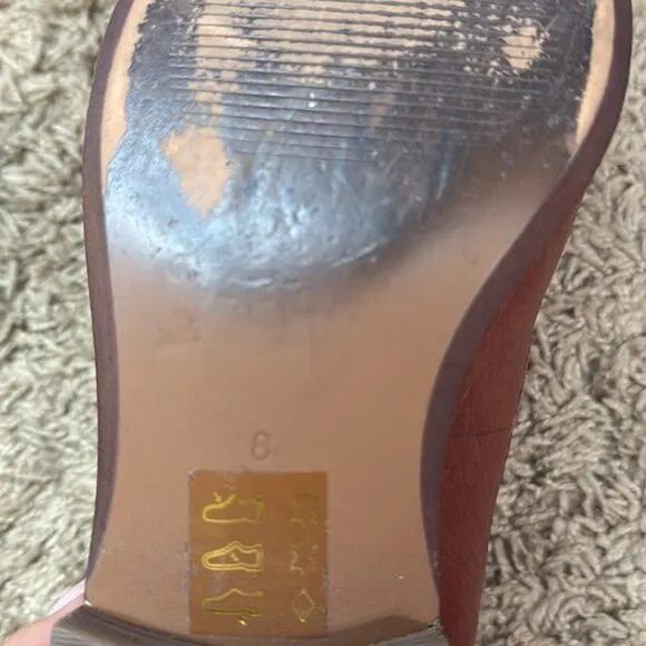 Madewell Women Brown Leather Loafers Size 8