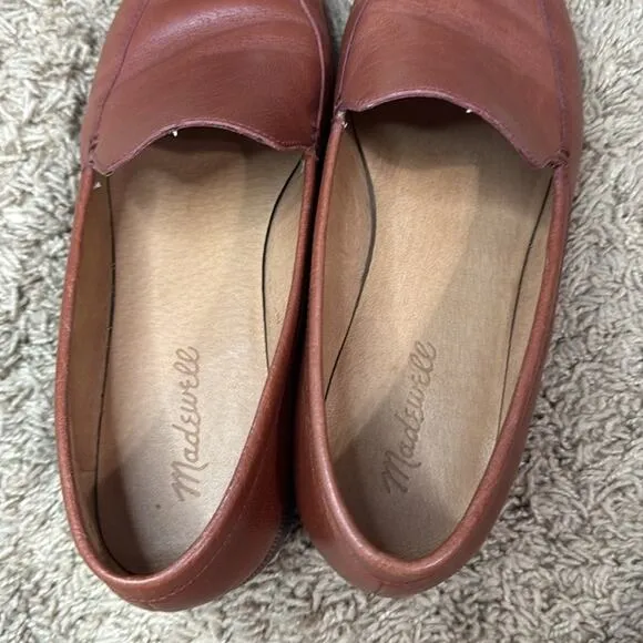 Madewell Women Brown Leather Loafers Size 8