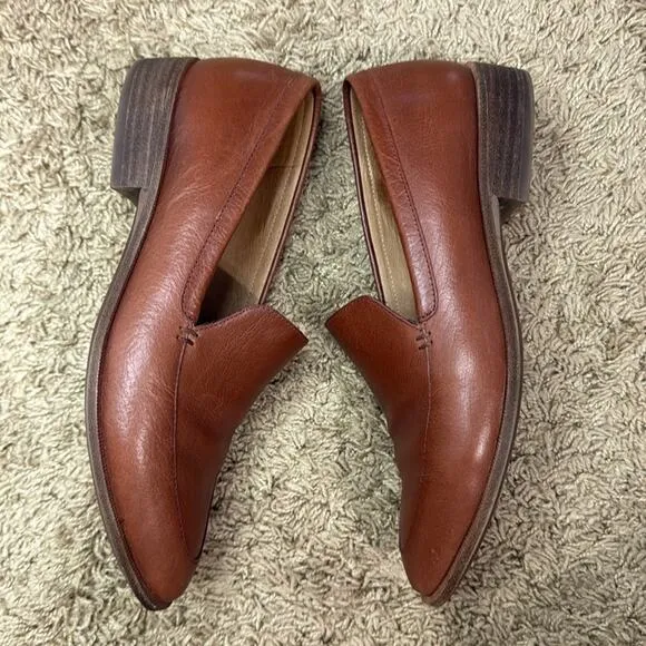 Madewell Women Brown Leather Loafers Size 8