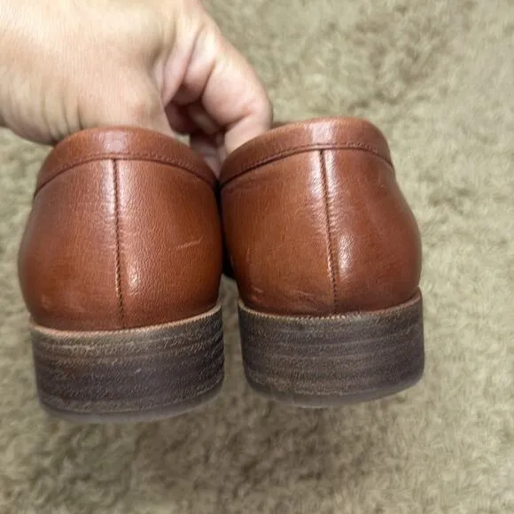 Madewell Women Brown Leather Loafers Size 8