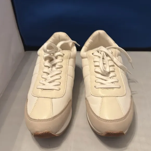 Madewell Womens Cream Sneakers size 7.5 New