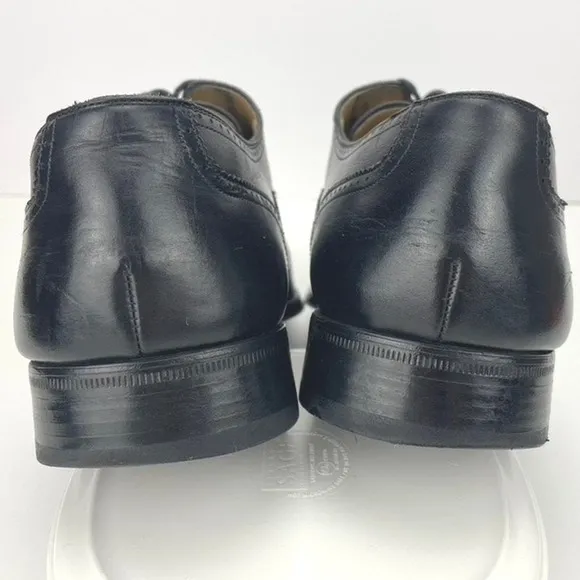 MAGNANNI Black Leather Wingtip Oxford Shoes Mens (10.5) Saks Fifth Avenue Spain