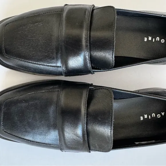 Maguire Woman’s Black Leather Loafers