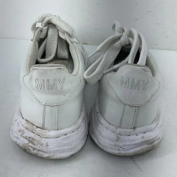 Maison Mihara Yasuhiro Wayne Og Leather White Athletic Shoes Men Preowned