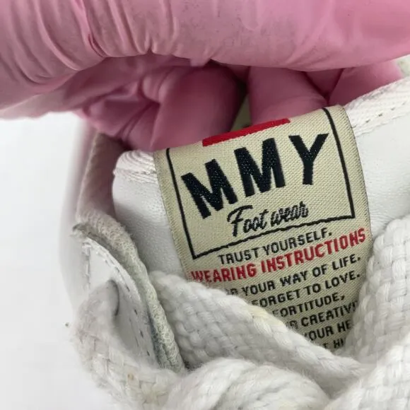Maison Mihara Yasuhiro Wayne Og Leather White Athletic Shoes Men Preowned