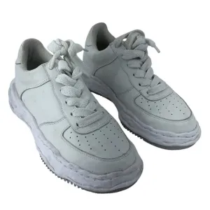 Maison Mihara Yasuhiro Wayne Og Leather White Athletic Shoes Men Preowned