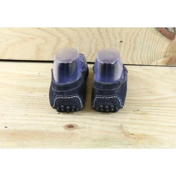 Manolo Blahnik Womens Shoes 6.5 Gray Purple Suede Roadster Driving Moccasin Itay
