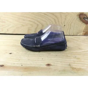 Manolo Blahnik Womens Shoes 6.5 Gray Purple Suede Roadster Driving Moccasin Itay