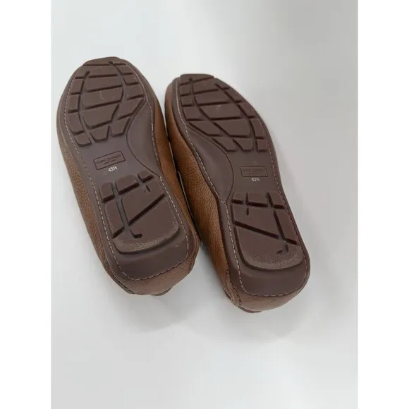 Marc Joseph New York Rockefeller Brown Moccasin Leather Sheep Fur Lined EU 43.5